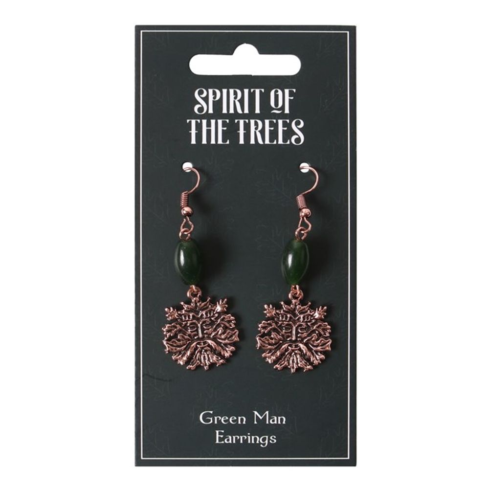 Green Man Earrings