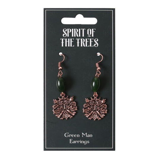 Green Man Earrings