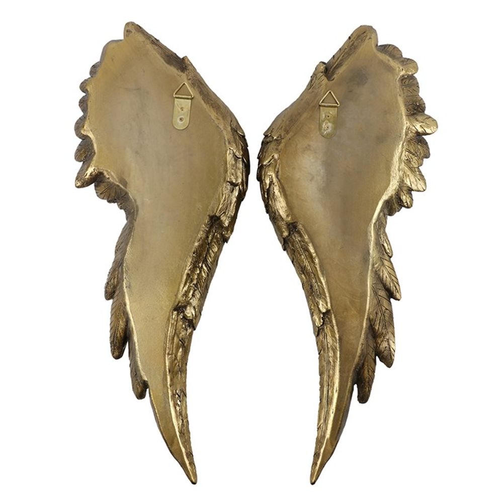 Large Antique Gold Angel Wings