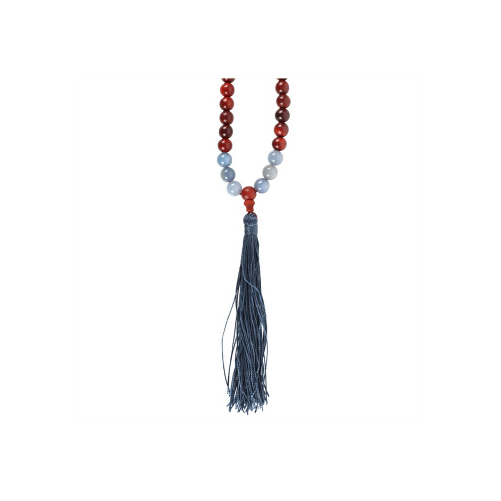 Communication Rosewood & Sodalite Mallah Necklace