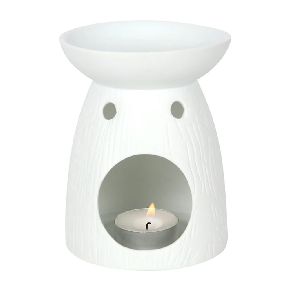 White Ceramic Tree of Life Oil Burner