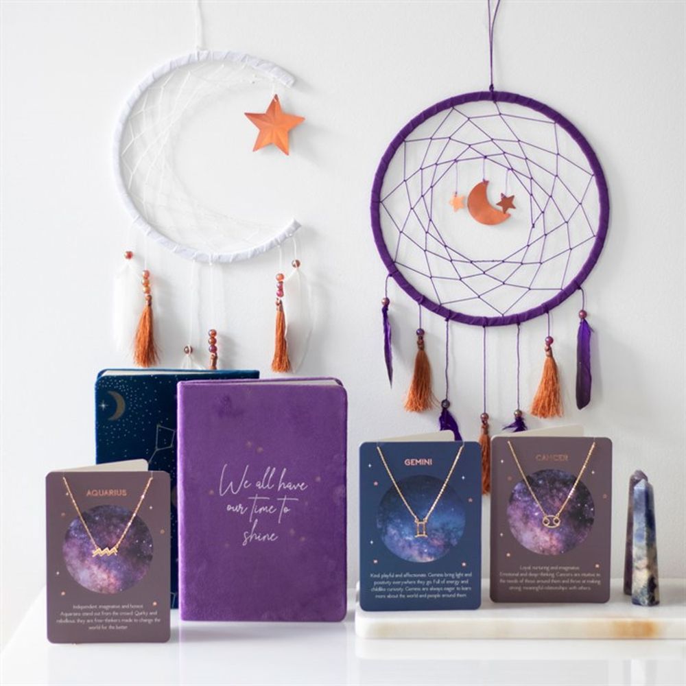 Purple Moon and Star Dreamcatcher